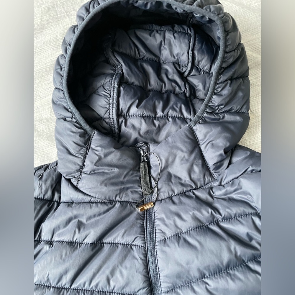 J.STYLE puff light jacket with hood navy size M - Picture 7 of 11